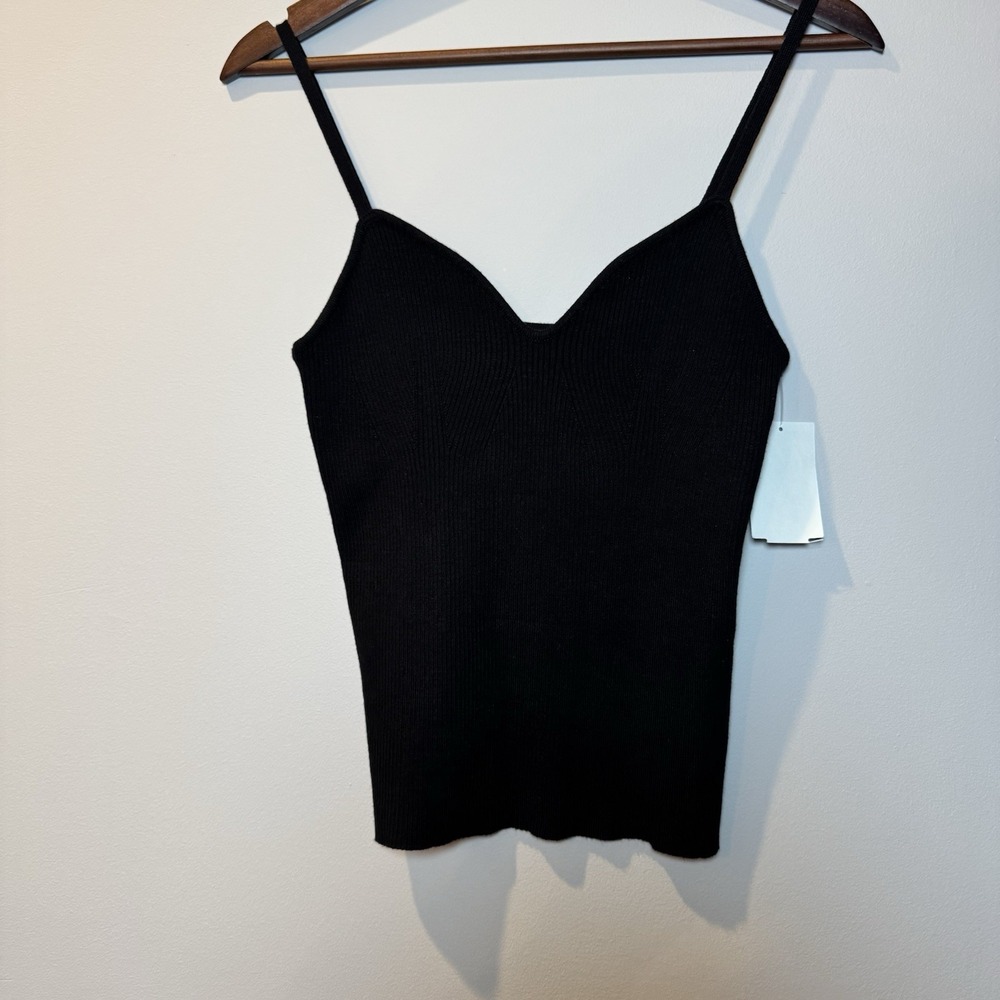 Vero Moda Rib Knit Sweater Tank Top heart shape‎ NWT